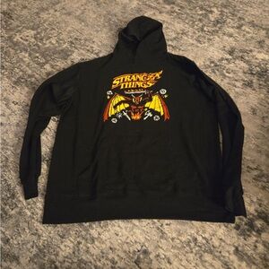 Netflix Stranger Things Black Hoodie with Graphic